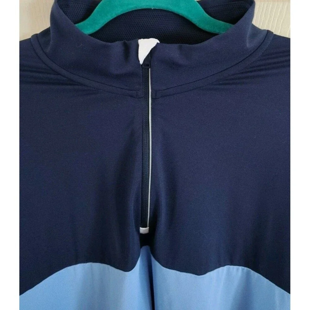 Polo Golf Ralph Lauren Stretch Wicking Sz XXL Pullover Lightweight 1/4 Zip Blue